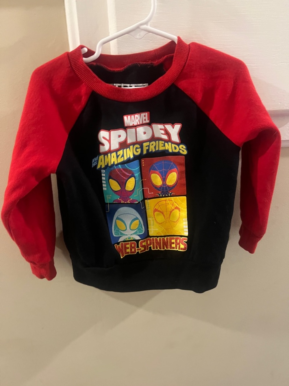 Marvel Black & Red Spidey Web-Spinners Pullover